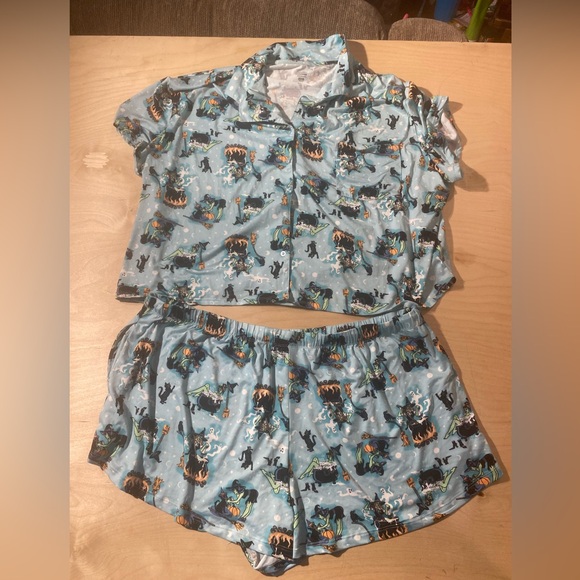 Celebrate Halloween Print Pajama Set 3X (22W-24W) (FR) - Picture 4 of 13